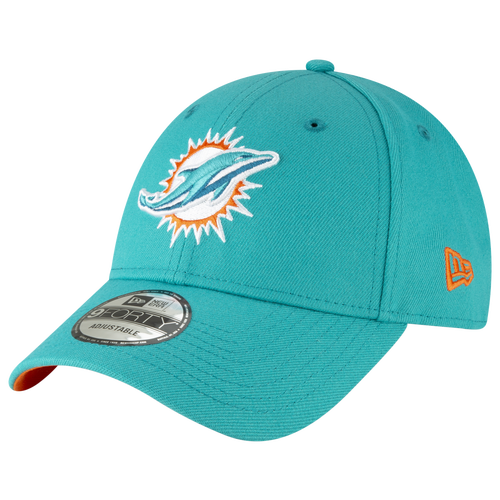 Shop New Era Mens Miami Dolphins  Dolphins The League 940 Adjustable In Teal/orange