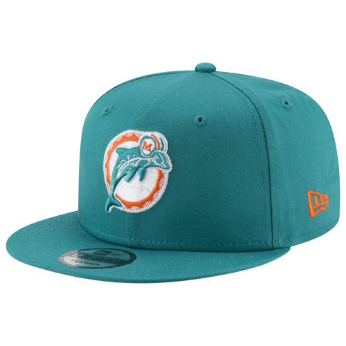 

New Era Mens Miami Dolphins New Era Dolphins T/C Snapback - Mens Teal/Orange Size One Size