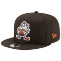 New Era Browns 9Fifty Historic Basic Cap - New Era Brown/Orange