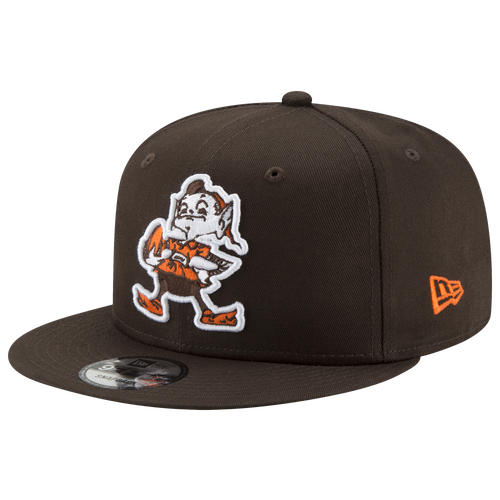 

New Era Mens Cleveland Browns New Era Browns 9Fifty Historic Basic Cap - Mens Brown/Orange Size One Size