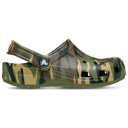 Boys' Grade School - Crocs Classic Camo Clogs - Multi/Army Green