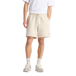 Men's - New Balance Fleece Shorts - Timberwolf/White