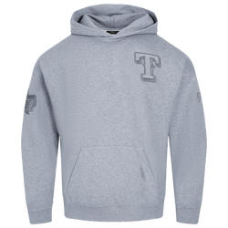 Men's - Pro Standard RANGERS NEUTRAL DROP SHOULDER FLC PO HOODIE - Dark Heather Gray