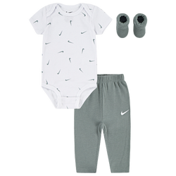 Boys' Infant - Nike Bodysuit & Waffle Pant 3 Pack - Green/White