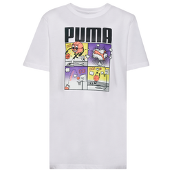 Boys' Grade School - PUMA Comic Strip A1 Graphic T-Shirt - White/Black