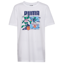 Boys' Grade School - PUMA Comic Strip A2 Graphic T-Shirt - Navy/White