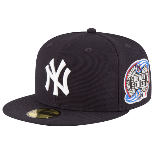 

New Era Mens New Era Yankees 59Fifty World Series Side Patch Cap - Mens White/Navy Size 7