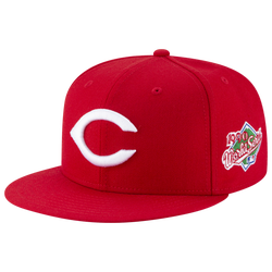Men's - New Era Reds 59Fifty World Series Side Patch Cap - Red/White