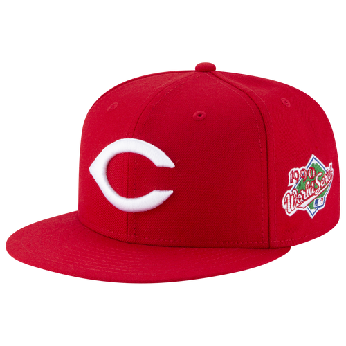  - New Era Reds 59Fifty World Series Side Patch Cap - Red/White