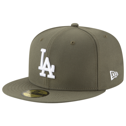 

New Era Mens New Era Dodgers 5950 - Mens Olive/White Size 7