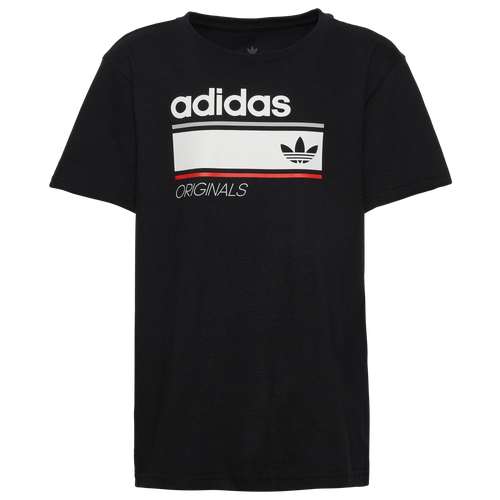 

adidas Originals adidas Originals Linear Graphic T-Shirt - Boys' Grade School White/Black Size S
