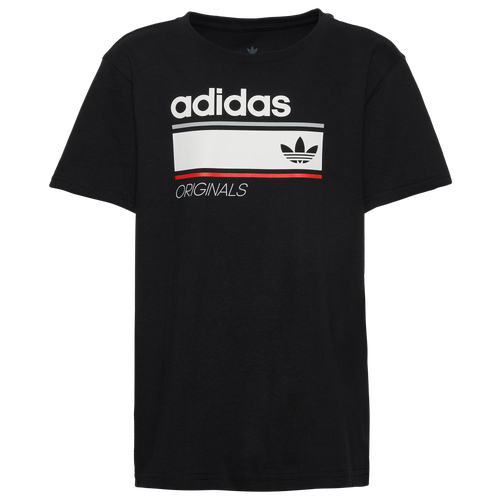 

adidas Originals adidas Originals Linear Graphic T-Shirt - Boys' Grade School White/Black Size XL