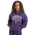 adidas Fleece Logo Hoodie - Girls' Grade School Silver Foil/Aurora Plum