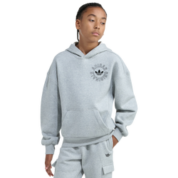 Boys' Grade School - adidas Originals Emblem Hoodie - Grey/Black