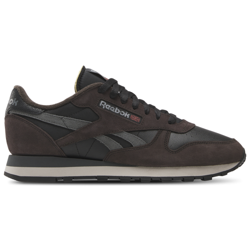 

Reebok Mens Reebok Classic Leather - Mens Running Shoes Black/Dark Matter/Grey Size 11.5