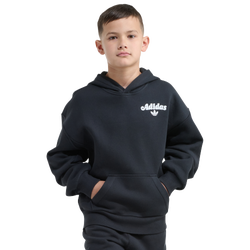 Boys' Grade School - adidas Superstar Hoodie - Black/White