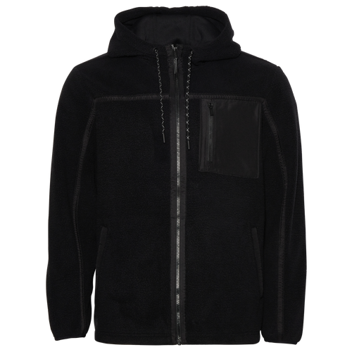 

CSG Mens CSG Trail Sherpa Full-Zip Hoodie - Mens Black/Black Size L