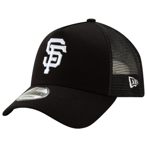 

New Era Mens San Francisco Giants New Era Giants 9Forty Trucker Cap - Mens Black/White Size One Size