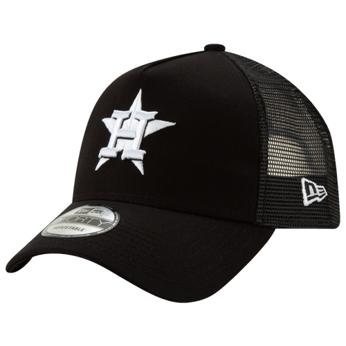 

New Era Mens Houston Astros New Era Astros 9Forty Trucker Cap - Mens Black/White Size One Size