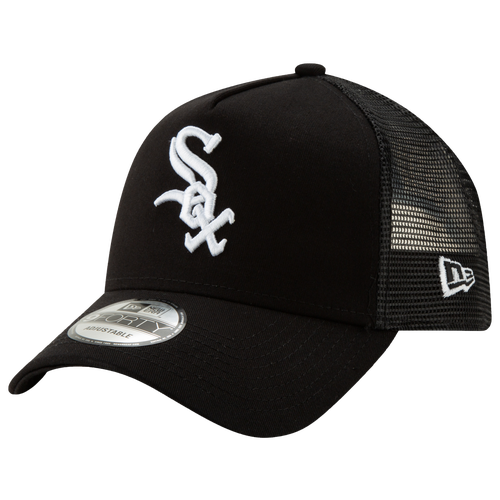 New Era Mens Chicago White Sox  White Sox 9forty Trucker Cap In Black/white