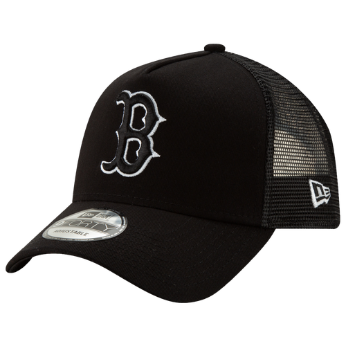 

New Era Mens Boston Red Sox New Era Red Sox 9Forty Trucker Cap - Mens Black/White Size One Size