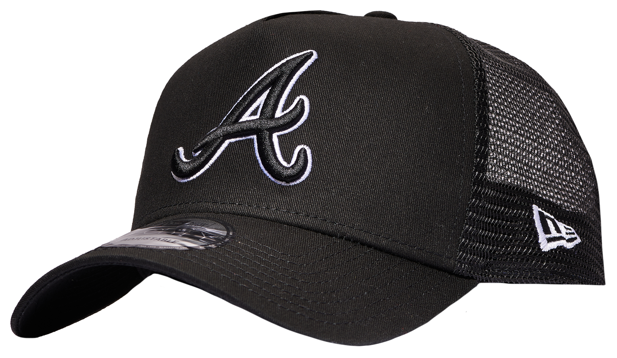 New Era Caps Atlanta Braves 9FORTY Trucker Hat White