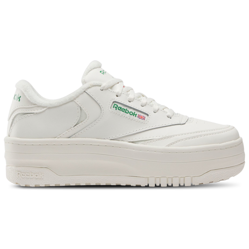 

Reebok Girls Reebok Club C Extra - Girls' Grade School Basketball Shoes White/Green Size 04.0