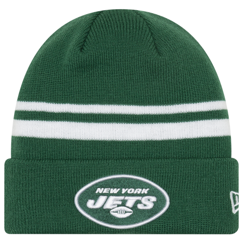 

New Era Mens New Era Jets Cuff Knit - Mens Green/Black Size One Size