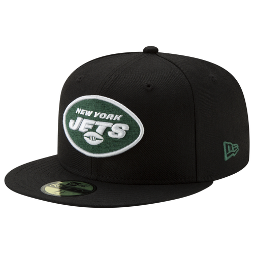

New Era Mens New York Jets New Era Jets 5950 T/C Fitted Cap - Mens Black Size 7