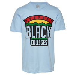 Men's - Support Black Colleges Logo T-Shirt - Sky Blue/Sky Blue