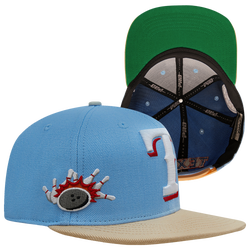 Adult - Pro Standard Rangers Homage to Home Wool Snapback - University Blue/Khaki