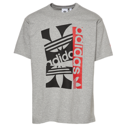 Men's - adidas Slap Tags T-Shirt - Gray/Red/Black