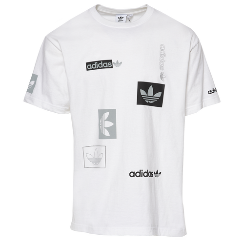 

adidas Mens adidas Multi Hit T-Shirt - Mens White/Black Size XL