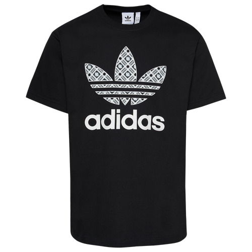 

adidas Originals Mens adidas Originals Tartan T-Shirt - Mens White/Black Size S