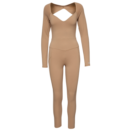 

2one2 Apparel Womens 2one2 Apparel Long Sleeve Bodysuit - Womens Beige Size M