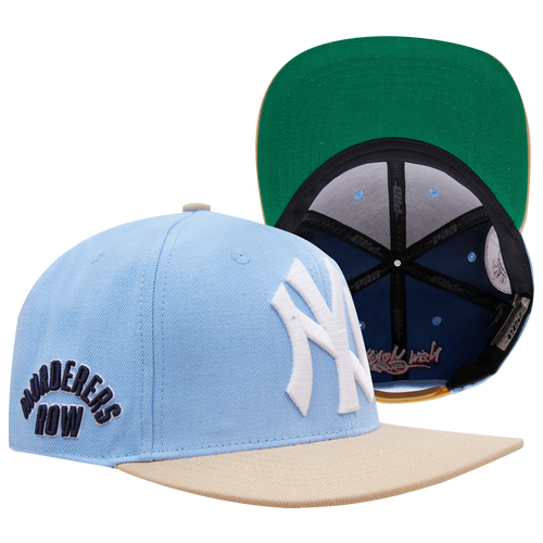 

Pro Standard Pro Standard Yankees Homage to Home Wool Snapback - Adult University Blue/Khaki Size One Size