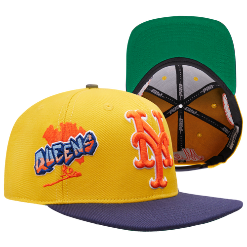 

Pro Standard Pro Standard Mets Homage to Home Wool Snapback - Adult Yellow/Midnight Navy Size One Size