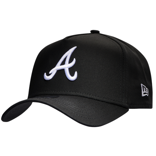 

New Era Mens Atlanta Braves New Era Braves 9Forty A Frame Cap - Mens White/Black Size One Size