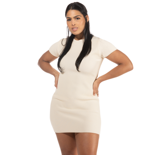 

Cozi Womens Cozi Perfect Rib Dress - Womens Cream/Cream Size M