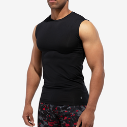 Men's - Eastbay Sleeveless Compression Top - Black