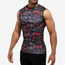 Eastbay Sleeveless Compression Top - Men's Red Water Camo
