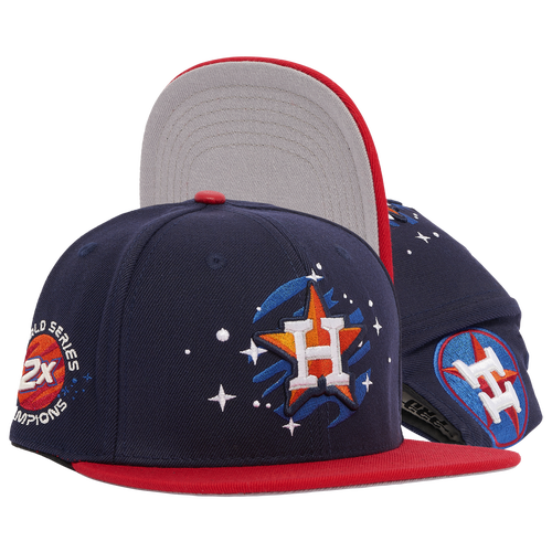 

Pro Standard Pro Standard Astros Homage to Home Wool Snapback - Adult Midnight Navy/Red Size One Size