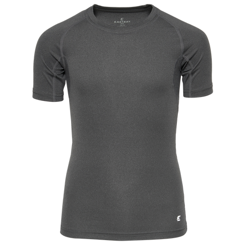 

Eastbay Compression T-Shirt - Boys' Grade School Gray/Black Size XL
