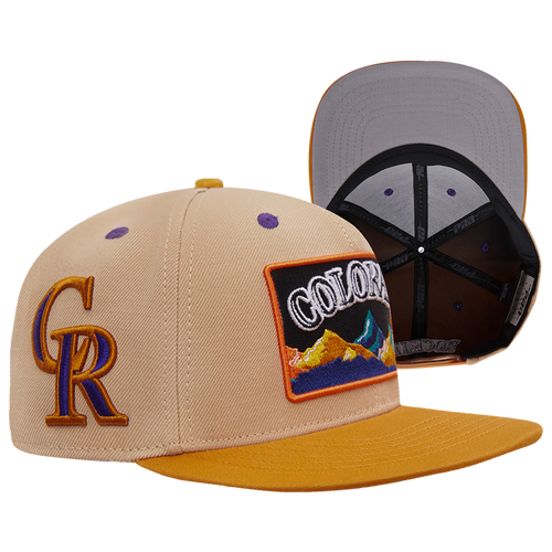 

Pro Standard Pro Standard Rockies Homage to Home Wool Snapback - Adult Khaki/Wheat Size One Size