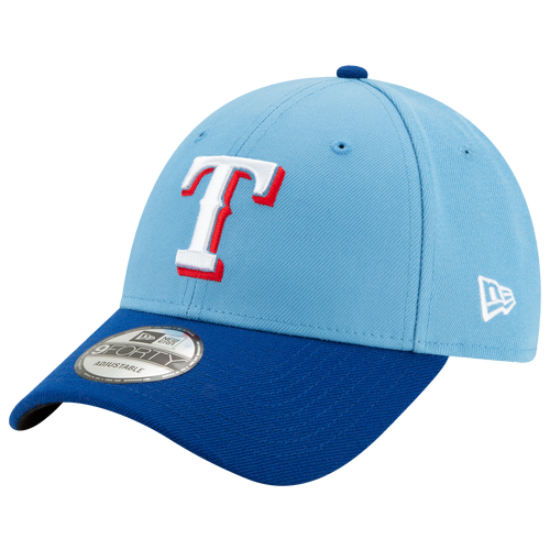 

New Era Mens Texas Rangers New Era Rangers 9Forty Adjustable Cap - Mens Baby Blue/Royal/White Size One Size