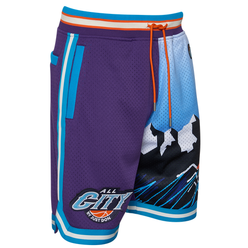 

All City By Just Don Mens All City By Just Don Basketball Shorts - Mens Blue/Blue Size L