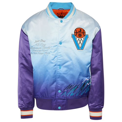 

All City By Just Don Mens All City By Just Don Varsity Jacket - Mens Blue/Blue Size S