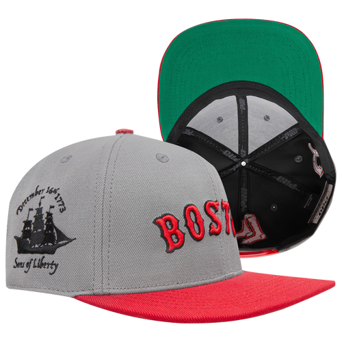 

Pro Standard Pro Standard Red Sox Homage to Home Wool Snapback - Adult Gray/Red Size One Size