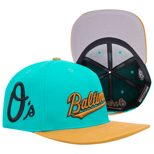 

Pro Standard Pro Standard Orioles Homage to Home Wool Snapback - Adult Seafoam/Wheat Size One Size