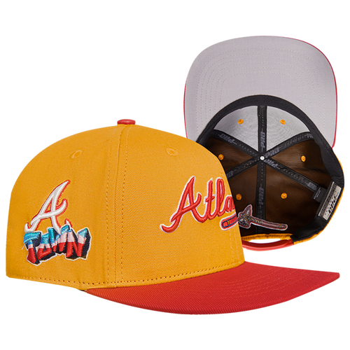 

Pro Standard Pro Standard Braves Homage to Home Wool Snapback - Adult Wheat/Red Size One Size